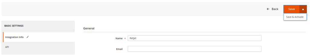 Konfiguracja API w Magento, zrzut 2